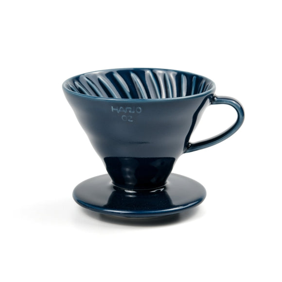 HARIO V60 - Filterhalter Keramik blau navy