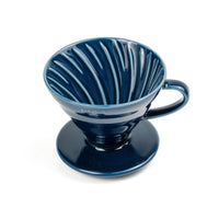 HARIO V60 - Filterhalter Keramik blau navy