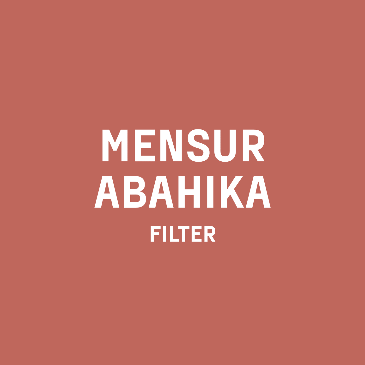 MENSUR ABAHIKA - Optimist Coffee